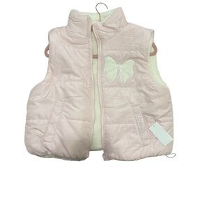 Madden Girl juniors bow Sherpa Puffer Vest and Sherpa Fleece Jogger Set XL